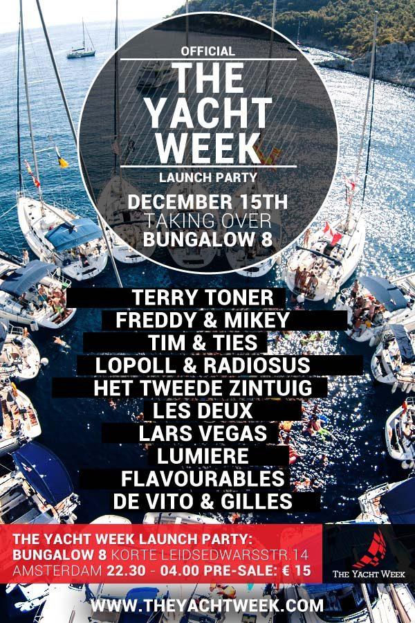The Yacht Week Launch Tour - Amsterdam - 15th December, 2012