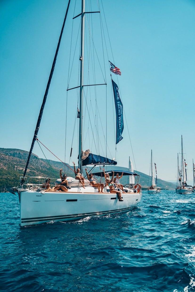 Yacht with Yacht Week'ers